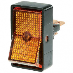 ELECTRICAL SWITCHES  ROCKER OFF-ON SWITCH LED AMBER