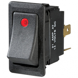 ELECTRICAL SWITCHES  ROCKER ON-OFF SWITCH LED RED