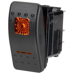 ELECTRICAL SWITCHES  ROCKER ON-OFF SWITCH LED AMBER