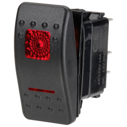 ELECTRICAL SWITCHES  ROCKER ON-OFF SWITCH LED RED