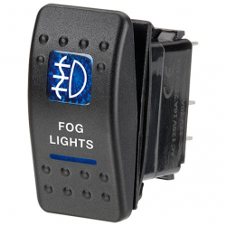 ELECTRICAL SWITCHES  ROCKER ON-OFF  SWITCH LED BLUE FOG LIGHTS