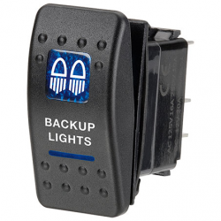 ELECTRICAL SWITCHES  ROCKER SWITCH ON-OFF  LED BLUE BACKUP LIGHTS