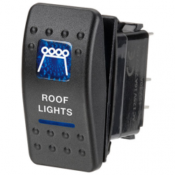 ELECTRICAL SWITCHES  ROCKER SWITCH ON-OFF  LED BLUE LIGHTS ROOF