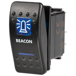 ELECTRICAL SWITCHES  ROCKER SWITCH ON-OFF  LED BLUE LIGHTS BEACON