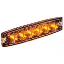 LIGHTING 6 X 1WATT LED STROBE AMBER SURFACE MOUNT 11-30 VOLT