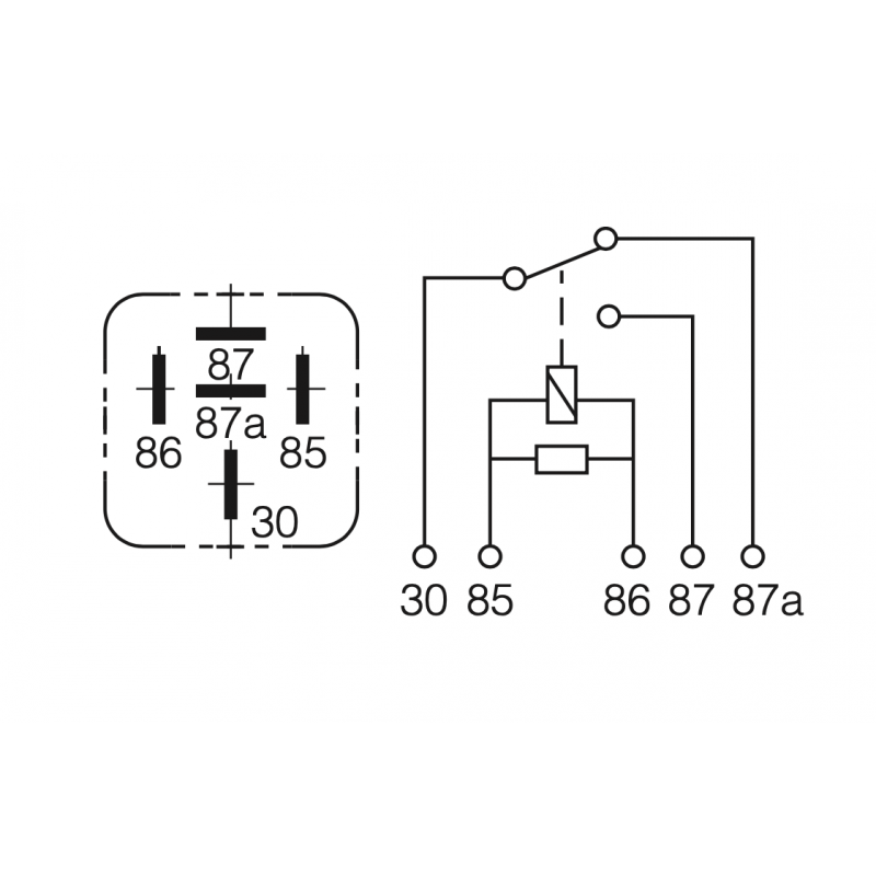 ELECTRICAL CHANGE-OVER CONTACTS 24 VOLT 5-PIN WITH DIODE