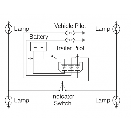 ELECTRICAL HEAVY DUTY FLASHER CAN 24 VOLT 6-PIN