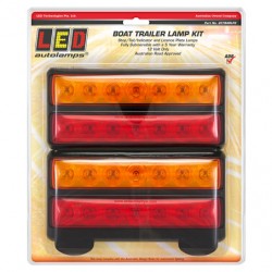 LED AUTOLAMP STOP-TAIL-INDICATOR BOAT TRAILER LAMPS