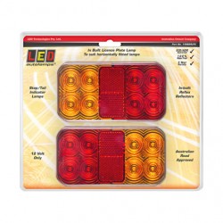 LED AUTOLAMP STOP-TAIL-INDICATOR-LICENSE PLATE-REFLECTORS