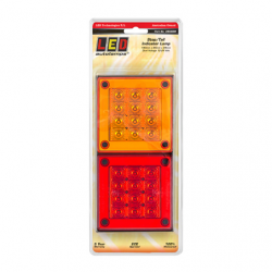 COMBINATION/TAIL LIGHT LED TECHNOLOGIES STOP/TAIL/INDICATOR LED LIGHT 12/24V AMBER/RED LENS 4