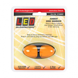 FRONT MARKER LIGHT LED AUTOLAMPS 12/24V AMBER SIDE MARKER