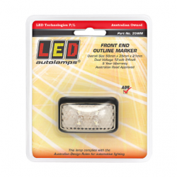 LIGHT FRONT MARKER LIGHT CLEAR LED 12 OR 24V