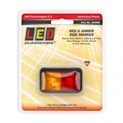 LIGHT LED AUTOLAMPS SIDE MARKER LIGHT RED/AMBER LED