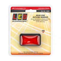 LIGHT REAR MARKER LIGHT RED LED 9 TO 33V