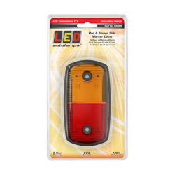 LIGHT LED AUTOLAMPS SIDE MARKER AMBER / RED 12/24 VOLT, 120 X 69 X 20MM