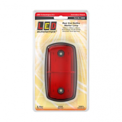 LIGHT LED AUTOLAMPS REAR END OUTLINE MARKER RED 12/24 VOLT, 120 X 69 X 20MM