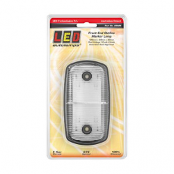 LIGHT LED AUTOLAMPS FRONT END OUTLINE MARKER WHITE 12/24 VOLT, 120 X 69 X 20