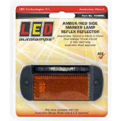 LIGHT LED AUTOLAMPS 12/24V AMB/RED LEFT SM