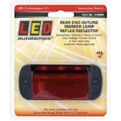 LIGHT LED AUTOLAMPS LED REAR END OUTLINE MARKER LAMP WITH INBUILT REFLECTOR