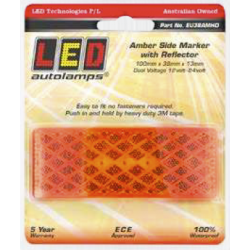 LIGHT LED AUTOLAMPS FRONT MARKER LED AMB WITH REFLECTOR 12-24V PERM MNT