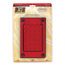 LIGHT LED AUTOLAMPS RED LED STOP/TAIL J3 LAMP INSERT