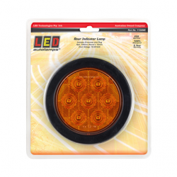 LIGHT LED TECHNOLOGIES INDICATOR LED LIGHT ROUND AMBER LENS W/RUBBER GROMMET