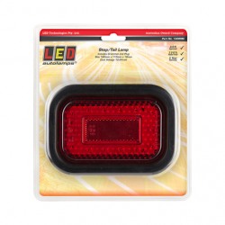 COMBINATION/TAIL LIGHT LED TECHNOLOGIES STOP/TAIL REFLECTOR LED LIGHT RED LENS W/RUBBER GROMM