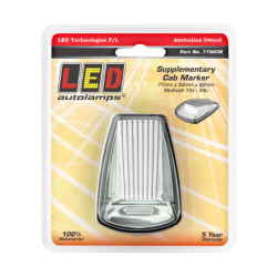 LED AUTOLAMPS SUP CAB MARKER WHT LED CLR LENS