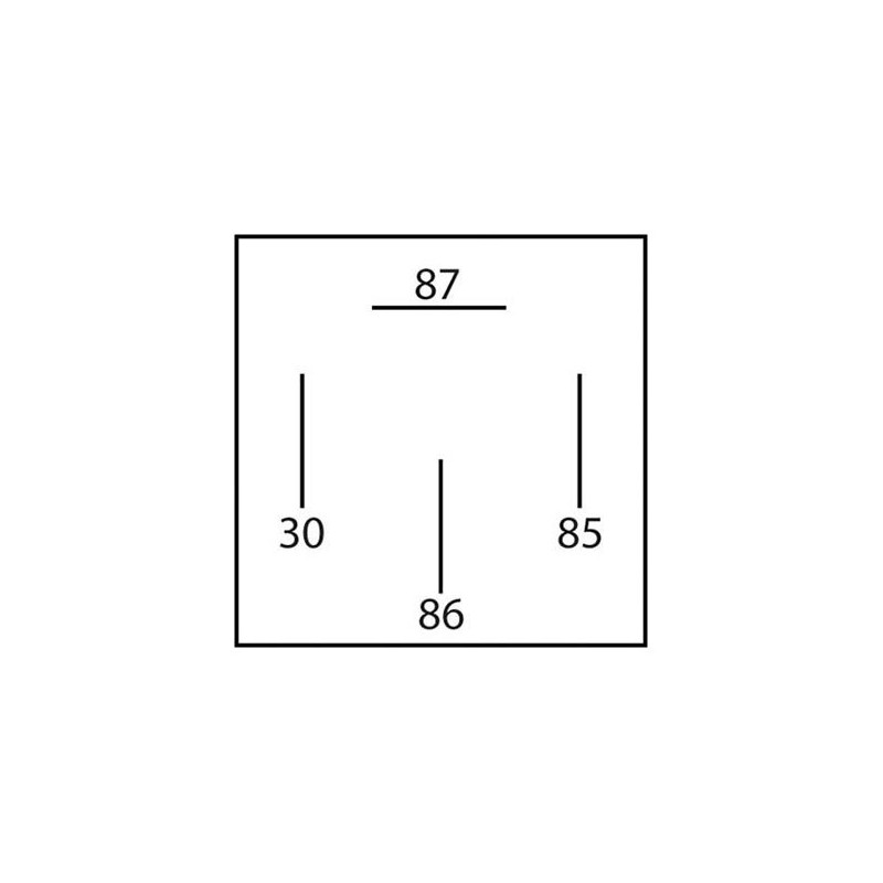 ELECTRICAL MINI RELAY 12 VOLT 40AMP 30 & 86 TERMINALS REVERSED