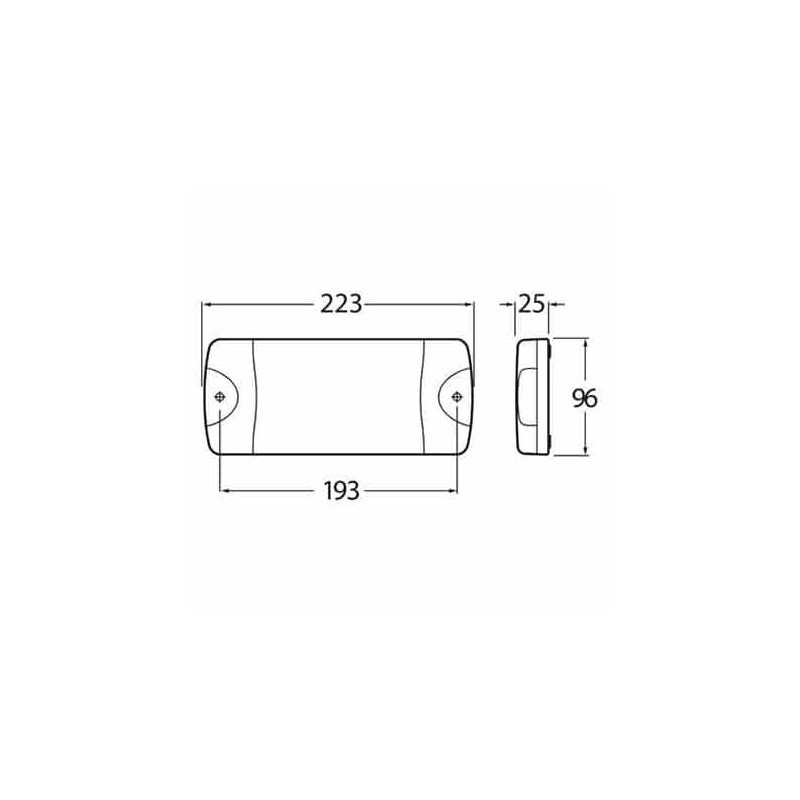 LIGHTING LED COMBO LAMP 12 / 24 VOLT SLIM DESIGN